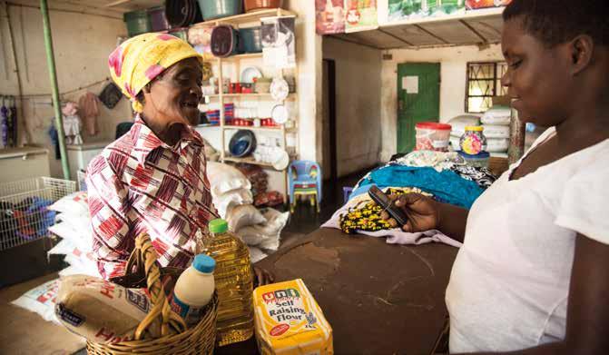 Tsungirirai Madziro (left) using her e-wallet assisted by shopkeeper Viola Murambi (right) Cynthia R Matonhodze / CARE 2017 Methodology The quantitative methodology of CARE International UK s