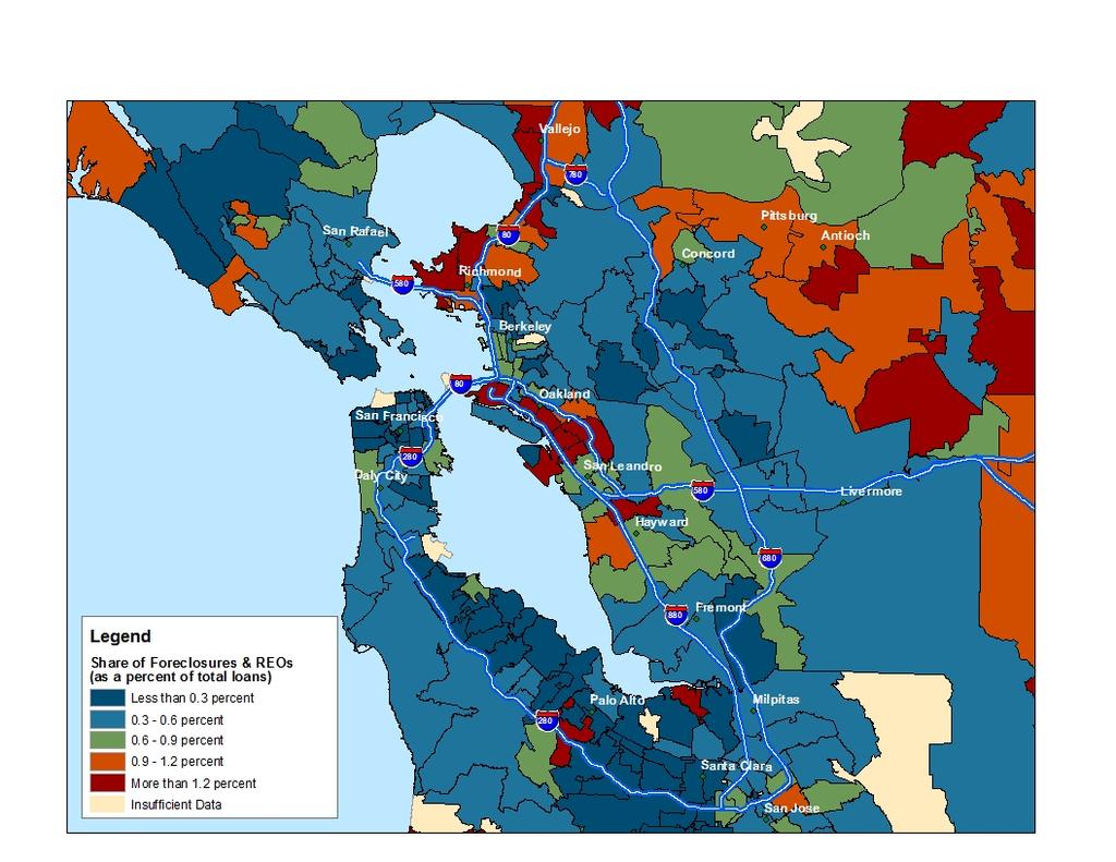 Bay Area Data Maps Areas Affected by Concentrated Foreclosures May 2014