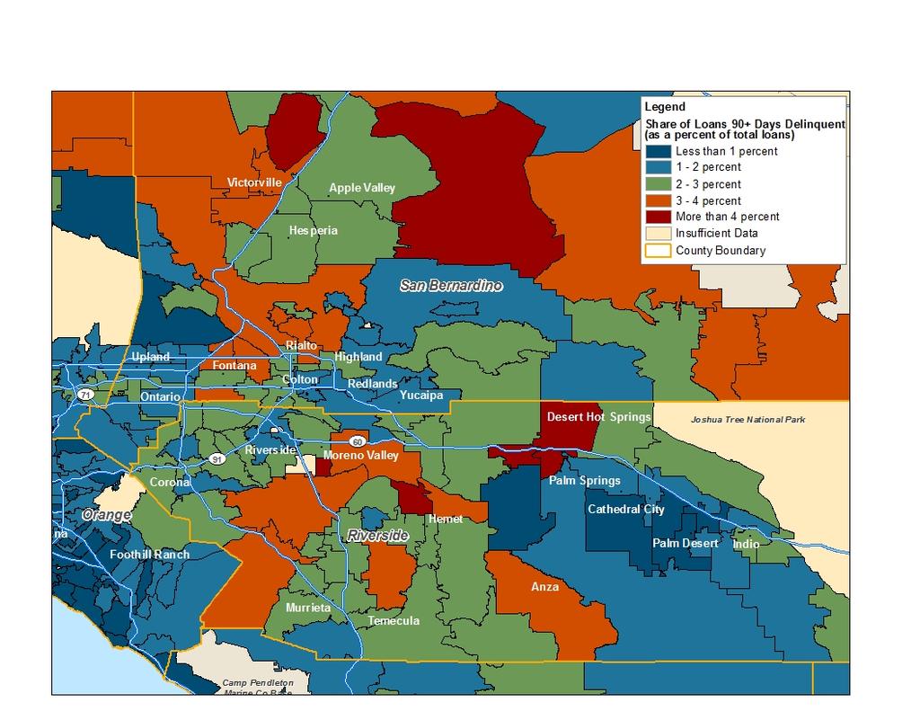 Inland Empire Data Maps Areas at Risk of Additional Foreclosures May 2014