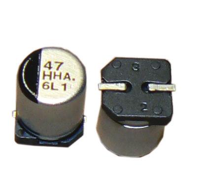 SMT Aluminum Electrolytic Capacitors -55 C to +5 C - Long Life Long Life Filtering, Bypassing, Power Supply Decoupling Type AHA Capacitors deliver twice the life of many SMT aluminum capacitor types,