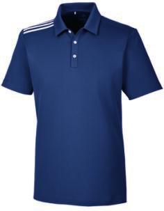 100% Polyester 3 stripes on right shoulder with adidas brand mark on