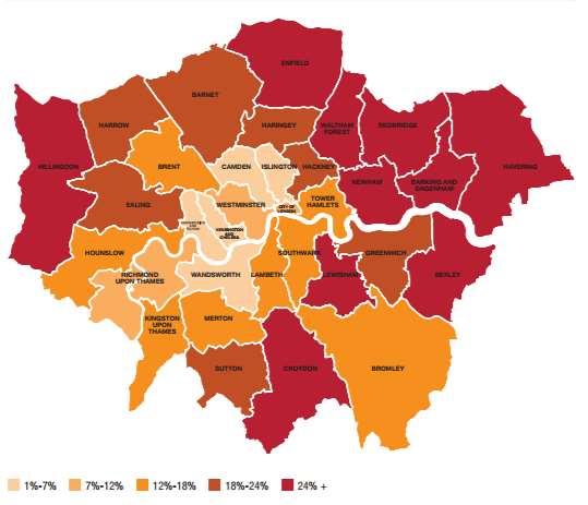 Since 2014, there has been a marked shift in the pattern of house price growth within the capital, as the outer boroughs saw much larger rises than their inner London boroughs Figure 3.8.