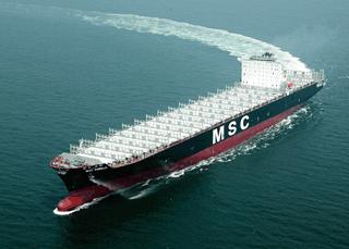 Largest container ship The container ships with the largest declared