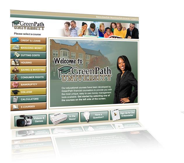 Education Website - GreenPath University www.greenpath.