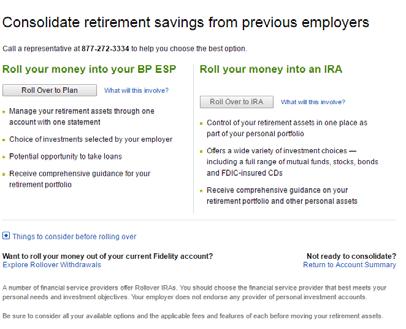 How to Request a Rollover From Your Savings Plan Moving your money to a Fidelity IRA is simple.