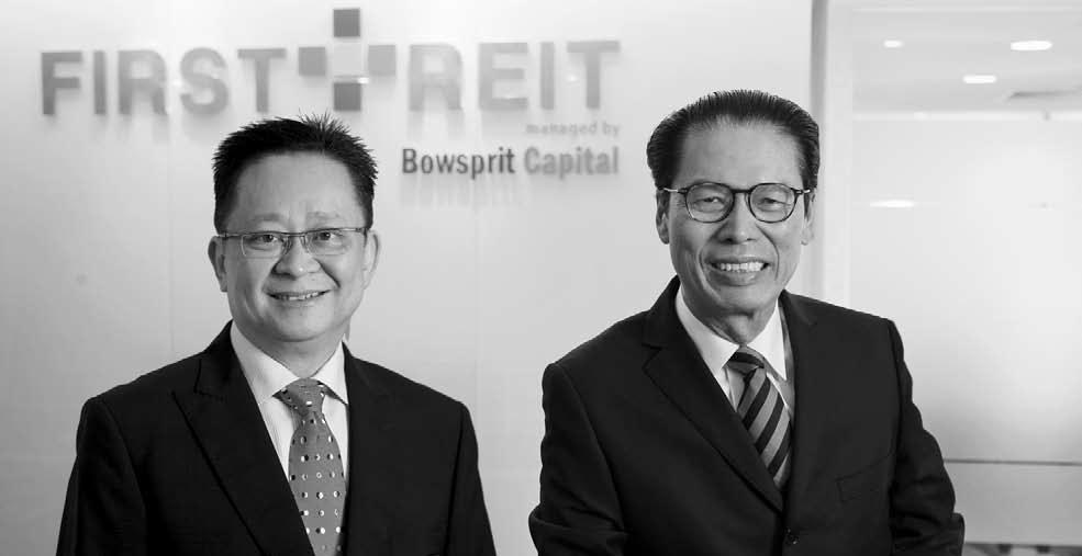 Joint Message from the Chairman and CEO During the year in review, First REIT again produced laudable results, which bears testament to the stability of healthcare REIT s through business cycles.
