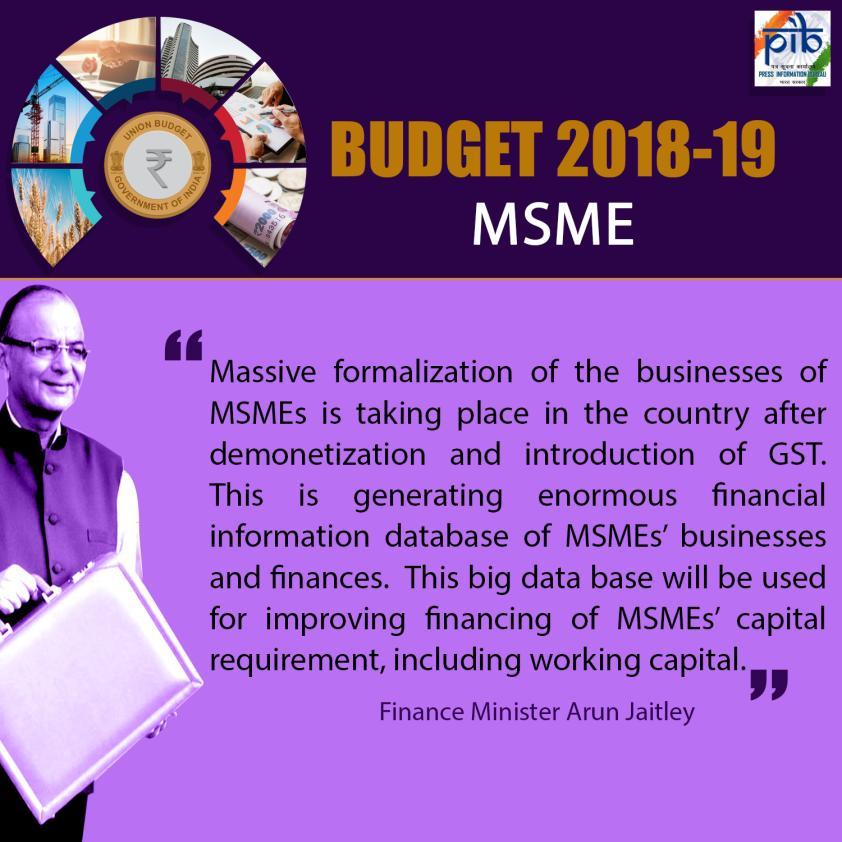 proposed to set a target of Rs.3 lakh crore for lending under MUDRA for 2018-19 after having successfully exceeded the targets in all previous years.