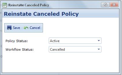 The policy status will default to active and you can