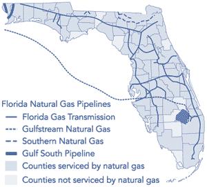 28,567 miles Natural Gas Distribution Systems FDOT and the Pipeline and Hazardous Materials Safety Administration (PHMSA) work together to protect people and the environment by advancing the safe
