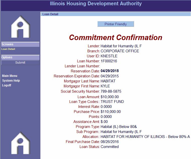 COMMITMENT CONFIRMATION (SECOND MORTGAGE): This is your confirmation for the 2nd loan (Trust Fund amount). It includes your Loan Number (MITAS Commitment Confirmation Number).
