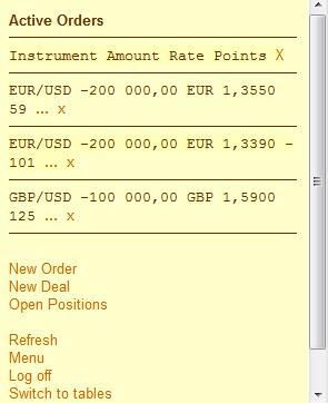 7) Trading and Orders are meant to set parameters for making deals and placing orders. 8) Use the System option to configure the trading system settings.