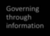 Political Rationality Governing through information Institutional change due to