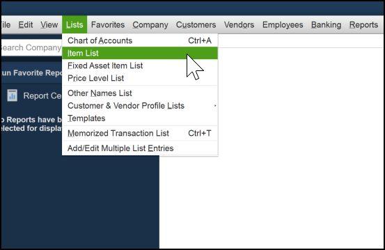 Required QuickBooks setup for Basic Sales Tax Creating a QuickBooks item for Sales Tax Payable A Sales Tax Payable item