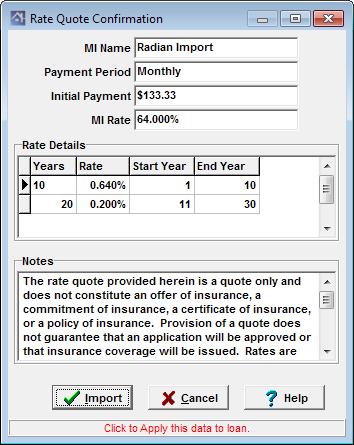 9. Review the Rate Quote Confirmation after the request has been processed.