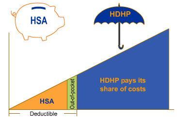 HSAs The Basics How does an HDHP work with an HSA? You and your employer can contribute money to an HSA.