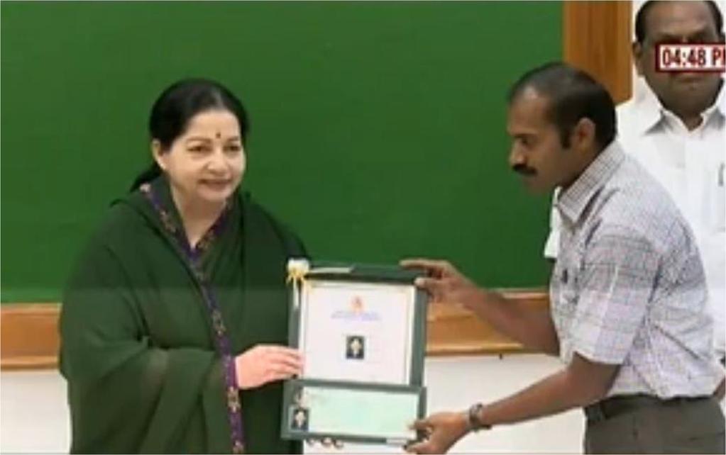 Best Maintained Dam Awarded by the Hon ble Chief