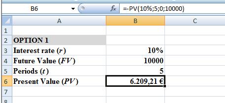 pm is he periodic paymen in he case of an annuiy. (Ener 0) fv is he fuure value, or a cash flow ype (omi i or se i o 0). OPTION 1: Ener he values direcly ino he formula (fx) separaed by semi colons.