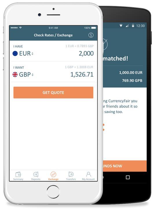 Is There An App? Absolutely. Designed for people on the move, the new CurrencyFair app makes sending money abroad refreshingly easy. Need to send money to another country?