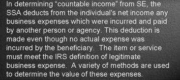 Substantial Income Significant Services Substantial income exists when average NESE is over the SGA guideline If NESE is under SGA limits, it may still be