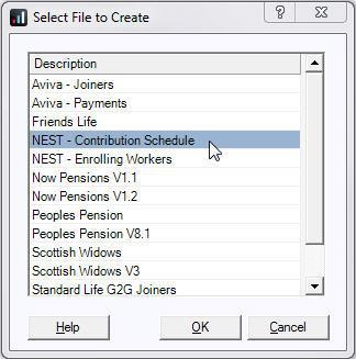 column to exclude the worker from the contributions file.