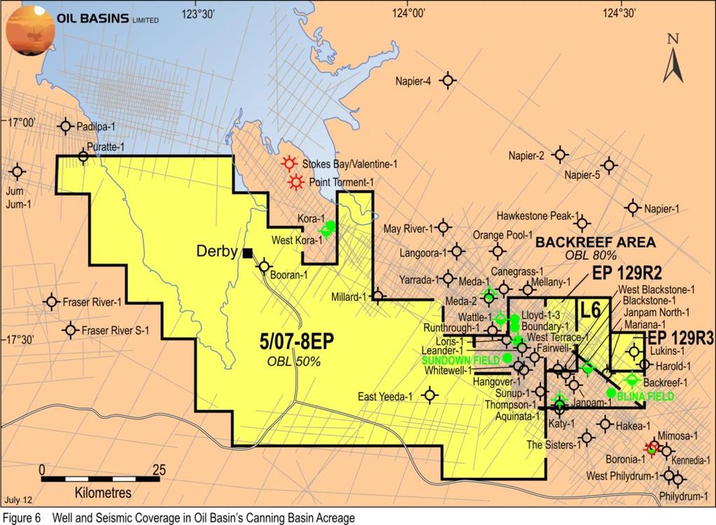 Figure 1 Oil Basins Limited s Canning Basin Acreage Exploration Focus & Strategy Yellow Drum Dolomite Formation Oil & Laurel and Gogo Formation Tight Gas & USG/USO GLOSSARY & PETROLEUM UNITS Natural