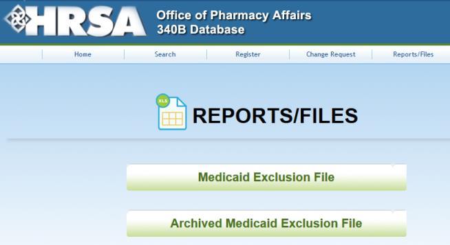 Medicaid Exclusion File