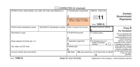 State & Local Tax Refunds On Form 1099-G, refund will be in box 2 Report only if: TP itemized deductions last year, & Received an income tax benefit.