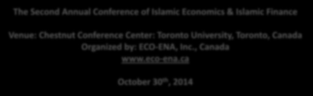 Finance Venue: Chestnut Conference Center: Toronto