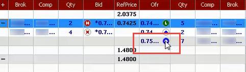 multiple trade tickets. Sweeping the book consists of submitting one trade ticket that results in matching all available resting quantities.