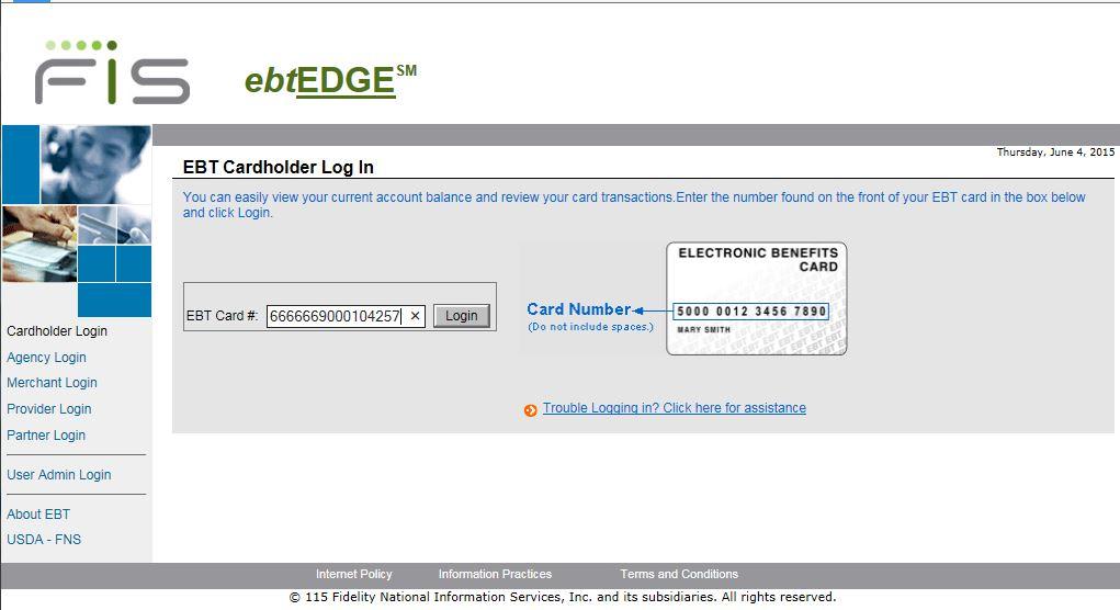 Cardholder Login Using Existing PIN You will need to enter your card number and PIN to log into the Cardholder Portal. You have 3 tries to enter your PIN correctly.