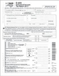 Page 9 Line Instructions for Form D-400, Individual Income Tax Return Name, Address, Social Security Number and Other Demographic Information Enter your name, address, and social security number in