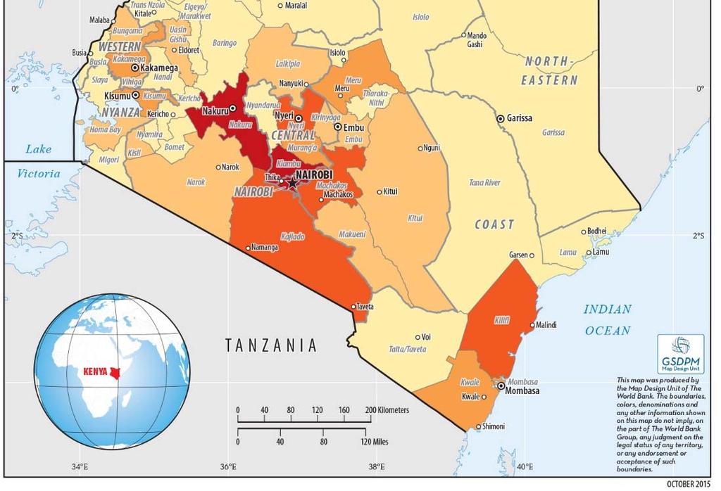 Samburu ($298), and West Pokot ($307). Turkana, Busia and Wajir also have low per capita GDP levels.