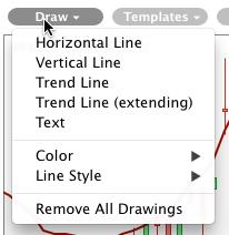 8.3. Lines and Text Annotations 49 You can select the default color used to draw annotation with the