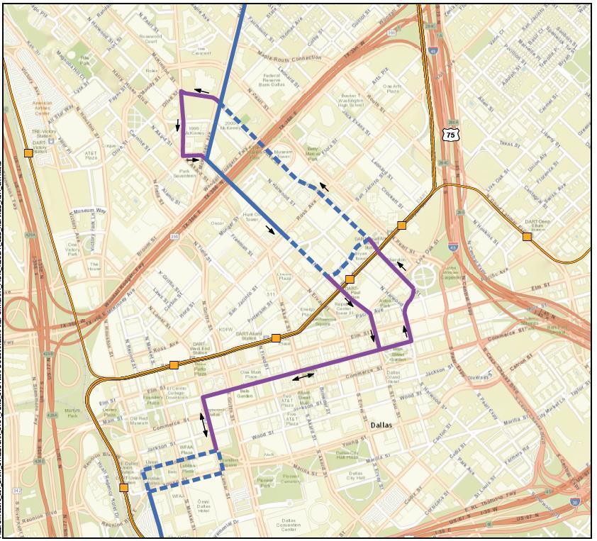 3 Dallas Streetcar Central Link Proposed Locally Preferred Alternative
