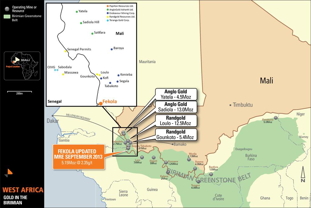 Mali West World Class Exploration Potential 40Moz+