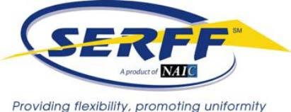 C EFT Role Authorization In order for a SERFF Industry Filer to submit transactions with EFT payment, they must be assigned the role of EFT Filer.