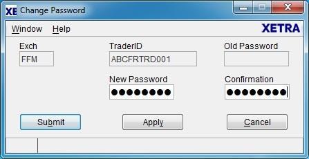 Page 32 of 82 Figure 12: Change Password window (Reset functionality) Pressing the Apply or Submit