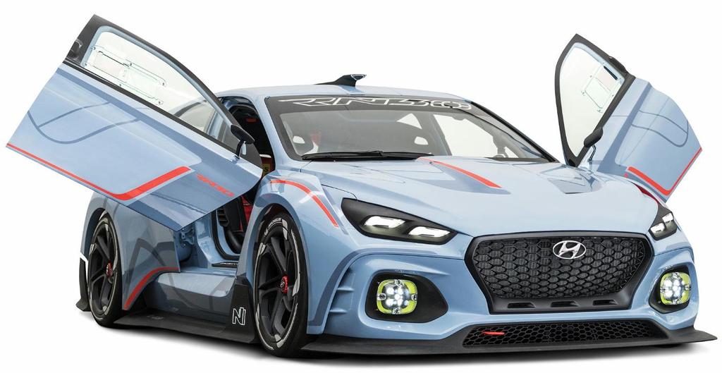 Hyundai Motor and BASF showcase joint development of RN30 concept car 150 years Body coating: Color Pro IC waterborne basecoat and igloss clearcoat Fender and spoiler: Elastolit rigid foam and