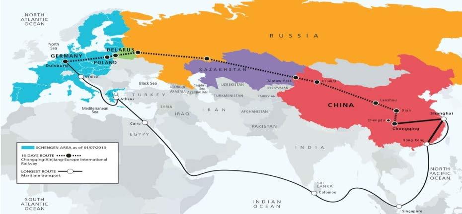 CHINA HIGHLIGHTS OVERSEAS EXPANSION One Belt and One Road Launched in September and October 2013 by Chinese leader Xi Jinping.