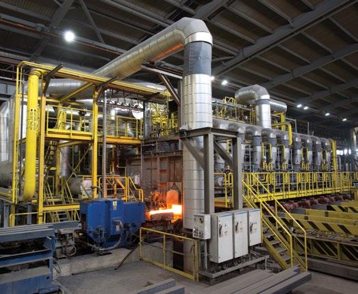 22 The new special steel rolling mill expands the production capacity of the Monroe mill in the United States.