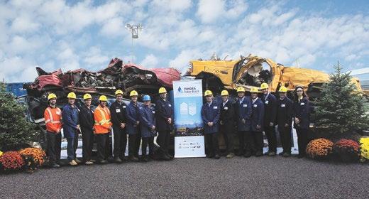 43 Gerdau participates in a project to recycle vehicles no longer in circulation in Canada.