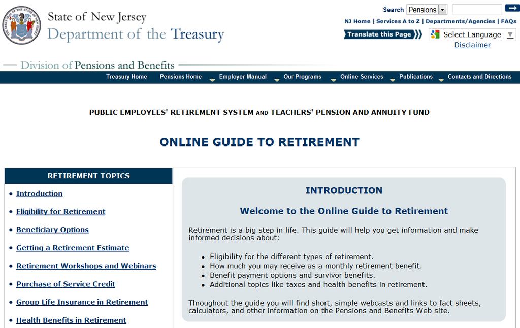 Online Guide to Retirement http://www.