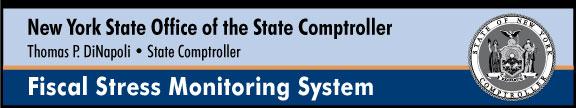 Fiscal Stress Monitoring System Comprehensive Reference Guide The Office of the State Comptroller has developed a public fiscal stress monitoring system that provides feedback to counties, cities,