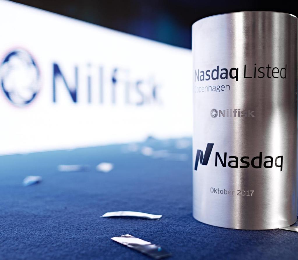 Q4 and 2017 - solid growth and satisfactory earnings Key accomplishments Nilfisk listed at Nasdaq Copenhagen on October 12 New operating model bringing stronger customer focus and dedicated attention