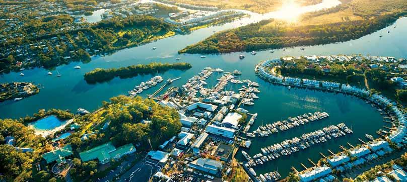 44 MULPHA > ANNUAL REPORT 2014 The Marina at Sanctuary Cove Brisbane receives Level 3 Accreditation under the International Clean Marina Program.