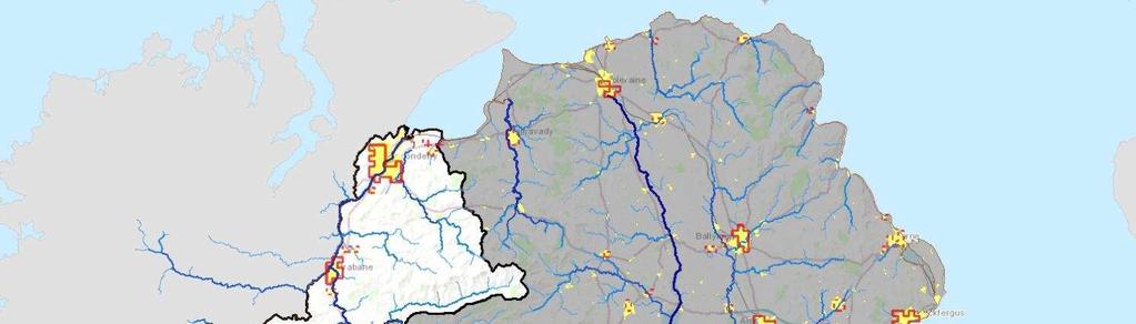 Derry City & Strabane Settlements & Rivers Significant Flood Risk