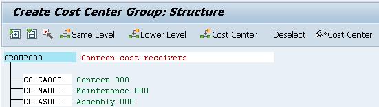 Step 5: Create Cost Center Group Task Create the cost center group. Short Description Create a cost center group to assess the canteen cost.