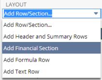 Working with Financial Statement Sections 47 Note: Checking the Reverse Sign box for a row affects all dynamic total calculations that include that row's value.
