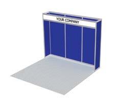 Exhibit Packages Model #1 (10 x 10 ) Model #2 (10 x 10 ) Model #3 (10 x 10 ) Customize your booth! Add graphics to any wall panels, counters or company ID signs!