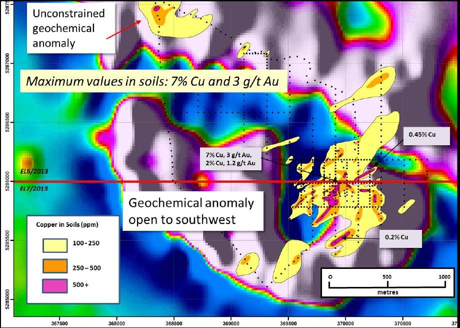 ACCELERATE RESOURCES LIMITED Independent Technical Assessment Report Tasmanian And West Australian Mineral Assets geochemical profile, following deep vertical leaching due to the high rainfall in the